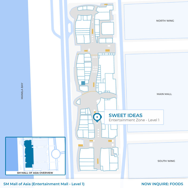 Sweet Ideas - SM MOA - Entertainment Mall - Level 1